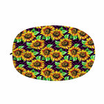 Purple Trippy Sunflower Pattern Print Car Side Mirror Covers