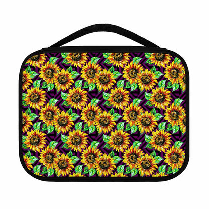 Purple Trippy Sunflower Pattern Print Classic Bible Case