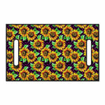 Purple Trippy Sunflower Pattern Print Golf Cart Seat Cover