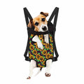 Purple Trippy Sunflower Pattern Print Pet Carrier Backpack