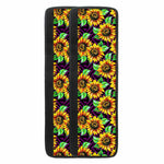 Purple Trippy Sunflower Pattern Print Refrigerator Handle Covers