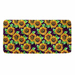 Purple Trippy Sunflower Pattern Print Towel
