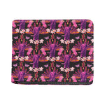 Purple Tropical Elephant Pattern Print Bifold Wallet