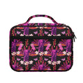 Purple Tropical Elephant Pattern Print Briefcase Bible Bag