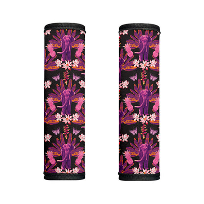 Purple Tropical Elephant Pattern Print Handle Covers