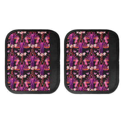 Purple Tropical Elephant Pattern Print Handle Covers