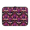 Purple Tropical Elephant Pattern Print Laptop Sleeve