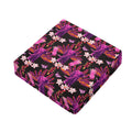 Purple Tropical Elephant Pattern Print Outdoor Seat Cushion Cover