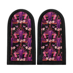 Purple Tropical Elephant Pattern Print Skillet Handle Cover