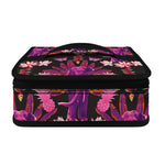 Purple Tropical Elephant Pattern Print Small Lunch Bag