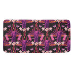 Purple Tropical Elephant Pattern Print Towel