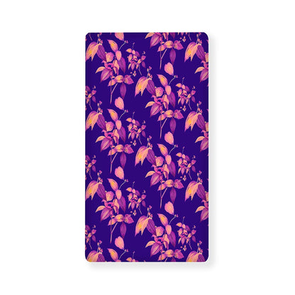 Purple Tropical Hawaiian Pattern Print Baby Crib Sheet