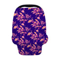 Purple Tropical Hawaiian Pattern Print Baby Seat Cover
