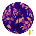 Purple Tropical Hawaiian Pattern Print Basketball