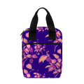 Purple Tropical Hawaiian Pattern Print Bible Tote Bag