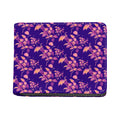 Purple Tropical Hawaiian Pattern Print Bifold Wallet