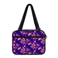 Purple Tropical Hawaiian Pattern Print Double Strap Bible Bag