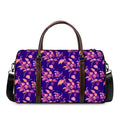 Purple Tropical Hawaiian Pattern Print Duffel Bag