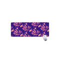 Purple Tropical Hawaiian Pattern Print Extended Mouse Pad