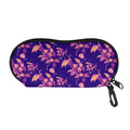 Purple Tropical Hawaiian Pattern Print Glasses Case