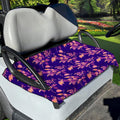 Purple Tropical Hawaiian Pattern Print Golf Cart Seat Cover