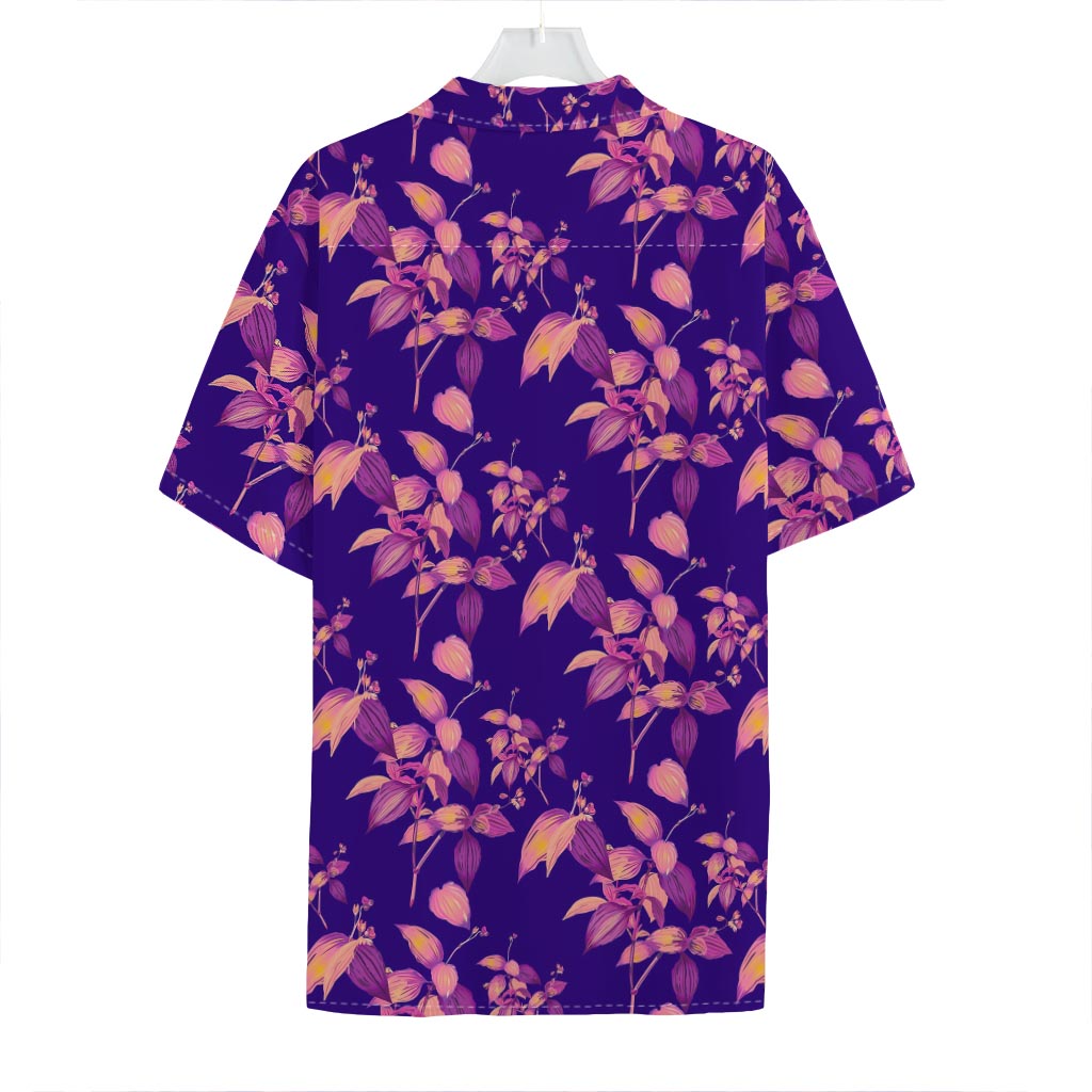 Purple Tropical Hawaiian Pattern Print Hawaiian Shirt