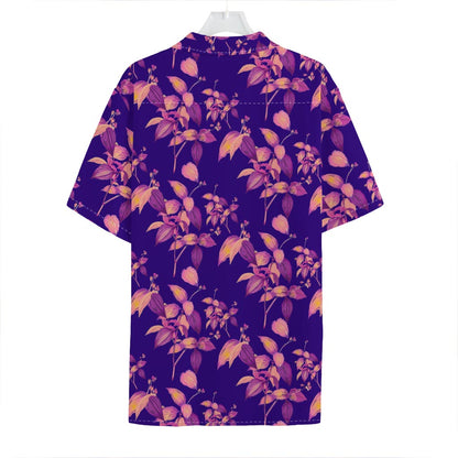 Purple Tropical Hawaiian Pattern Print Hawaiian Shirt