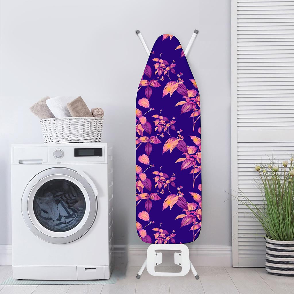 Purple Tropical Hawaiian Pattern Print Ironing Board Cover