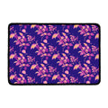 Purple Tropical Hawaiian Pattern Print Kitchen Mat