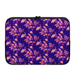 Purple Tropical Hawaiian Pattern Print Laptop Sleeve