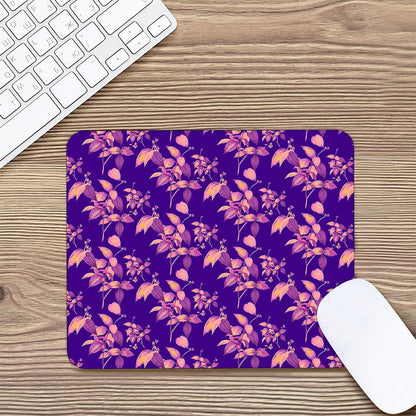 Purple Tropical Hawaiian Pattern Print Mouse Pad
