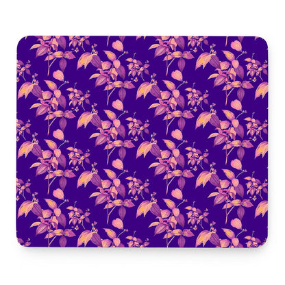 Purple Tropical Hawaiian Pattern Print Mouse Pad