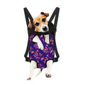 Purple Tropical Hawaiian Pattern Print Pet Carrier Backpack