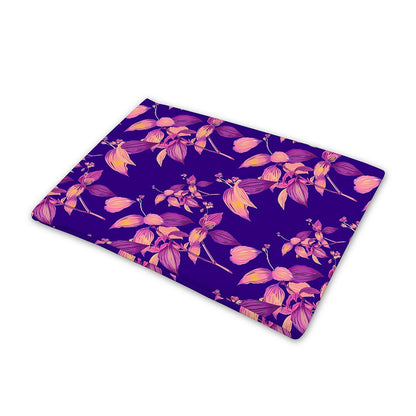 Purple Tropical Hawaiian Pattern Print Pet Cooling Mat Cover