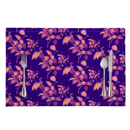 Purple Tropical Hawaiian Pattern Print Placemat