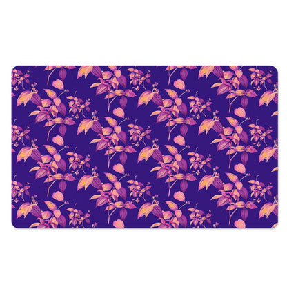 Purple Tropical Hawaiian Pattern Print Polyester Doormat