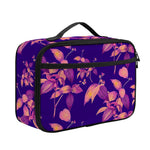 Purple Tropical Hawaiian Pattern Print Portable Lunch Bag