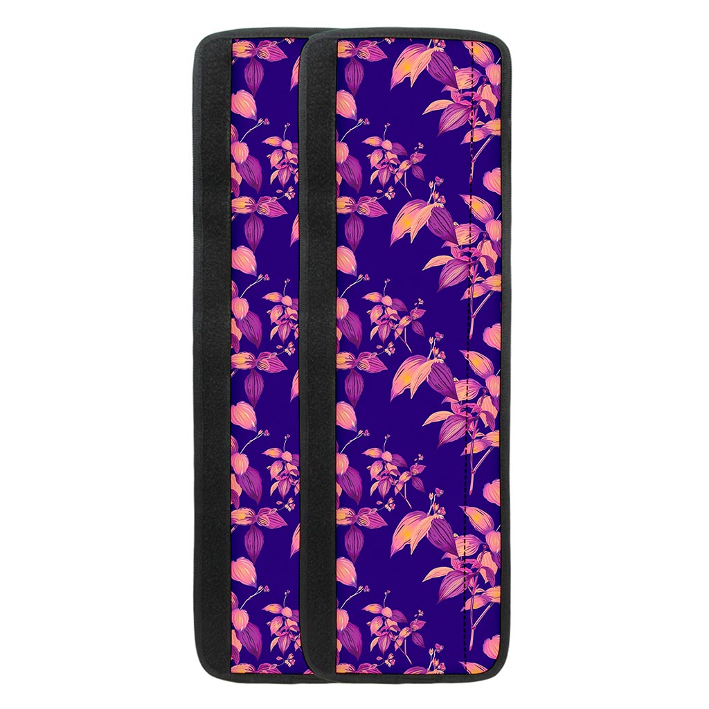 Purple Tropical Hawaiian Pattern Print Refrigerator Handle Covers
