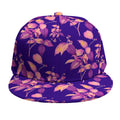 Purple Tropical Hawaiian Pattern Print Snapback Cap