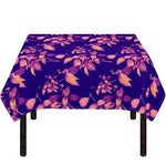 Purple Tropical Hawaiian Pattern Print Tablecloth