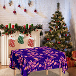 Purple Tropical Hawaiian Pattern Print Tablecloth