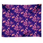 Purple Tropical Hawaiian Pattern Print Tapestry