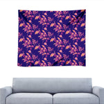 Purple Tropical Hawaiian Pattern Print Tapestry
