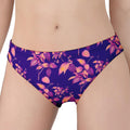 Purple Tropical Hawaiian Pattern Print Women's Panties