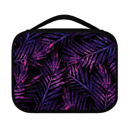 Purple Tropical Leaves Print Classic Bible Case