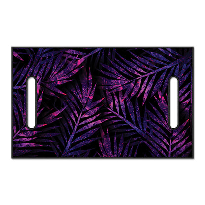 Purple Tropical Leaves Print Golf Cart Seat Cover