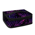 Purple Tropical Leaves Print Small Lunch Bag