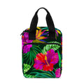 Purple Tropical Pattern Print Bible Tote Bag