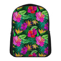 Purple Tropical Pattern Print Casual Backpack