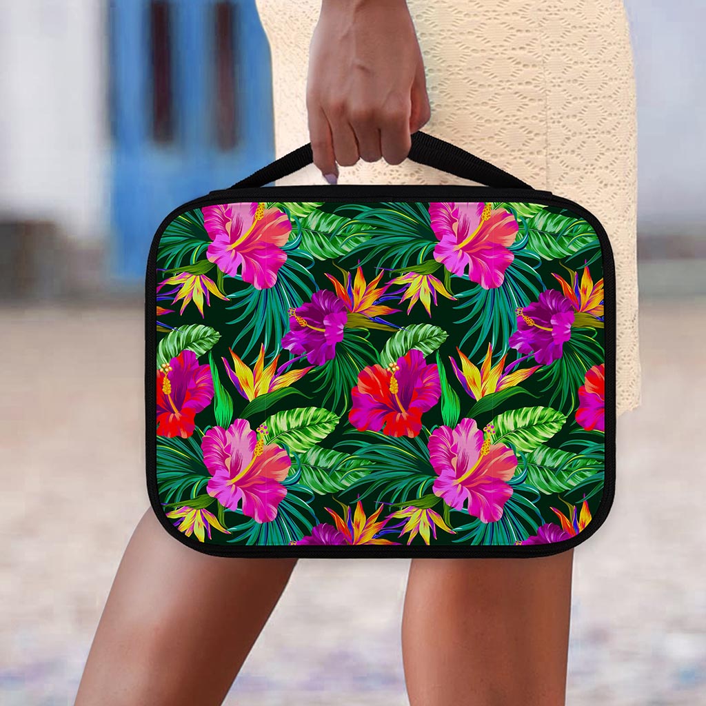 Purple Tropical Pattern Print Classic Bible Case